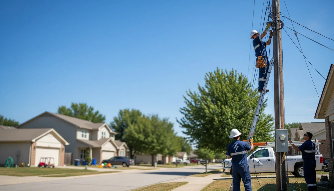 Residential electrician providing installation services in Wenden, AZ